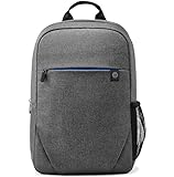 HP Prelude Mochila para Portátiles de hasta 15,6' - (Tejido Resistente al Agua, Bolsillo Protector Acolchado, Ultraligera) - Gris