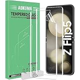 AOKUMA Protector de pantalla para Samsung Galaxy Z Flip 6/Z Flip 5,[2 Piezas] Película protectora de TPU suave Compatible con Galaxy Z Flip 5,HD Transparente, Resistente a los Arañazos