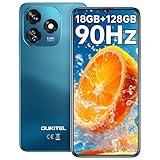 OUKITEL C51 Telefonos Moviles Libres - 18GB RAM + 128GB ROM/SD 1TB, 6.8' Pantalla HD+ 90Hz Telefono Movil, Batería 5150mAh, Cámara 13MP Android 13 Smartphone, 4G Dual SIM, Face ID/Fingerprint, Azul