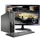 Hp Elite 8300 - Ordenador de sobremesa + Monitor 24'' (Intel Core i7-3770, 8GB de RAM, Disco de 240 SSD+ 500GB HDD, Lector DVD, WiFi,Windows 10 Pro 64) (Reacondicionado)