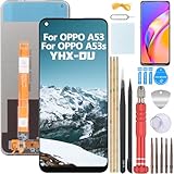 YHX-OU 6,5' LCD Pantalla para OPPO A53 A53S Kit de Pantalla Táctil de Reemplazo del Digitalizador con Herramientas de Instalación + 1 Pieza A53 A53S de Protector de Pantalla (Negro)