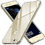 ivoler Funda para Huawei P10 Lite, Carcasa Protectora Antigolpes Transparente con Cojín Esquina Parachoques, Suave TPU Silicona Caso Delgada Anti-Choques Case