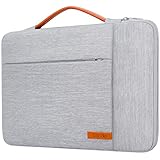 Lacdo 360° Protectora 14 Pulgadas Funda Portátil Protectora para ASUS VivoBook/Zenbook 14, Lenovo V14 / IdeaPad/ThinkPad 14, Huawei Matebook D14, HP Acer DELL Chromebook Bolsa de Ordenador, Gris