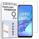 REY Protector de Pantalla para OPPO A53s - OPPO A53, Cristal Vidrio Templado Premium