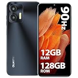 OUKITEL C36 Teléfono Móvil Libres 2024, 12GB+128GB/1TB, 6.56' Pantalla HD+90Hz, Android 13 Móvil, Batería 5150mAh, Cámara13MP Smartphone 4G Dual SIM, Octa-Core/Face ID/Fingerprint/OTG/GPS, (Negro)