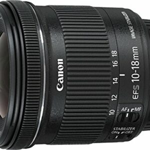 Canon EF-S 10-18 mm 1:4.5-5.6 IS STM – Objetivo Negro (reacondicionado)