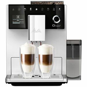 Melitta F630-101 Cafetera automática, 1400 W, 1.8 litros, 63 Decibeles, Stainless Steel, 5 Velocidades, Plata (Reacondicionado)