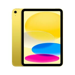 Apple 2022 iPad de 10,9 Pulgadas (Wi-Fi + Cellular, 64 GB) – en Amarillo (10.ª generación) (Reacondicionado)