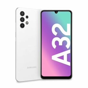 SAMSUNG Galaxy A32, 64GB, Blanco (Reacondicionado), Original de fábrica (Corea del Sur), Exclusivo para el Mercado Europeo (Versión Internacional)