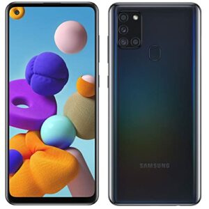 SAMSUNG Galaxy A21S, 32GB, Negro (Reacondicionado), Original de fábrica (Corea del Sur), Exclusivo para el Mercado Europeo (Versión Internacional)