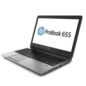 HP PC portátil Probook 655 G1 AMD A8 2.8 GHz 16″ Webcam Notebook Laptop Smartworking Trabajo DAD (Reacondicionado) (grado A, 16 GB RAM SSD 480 GB)