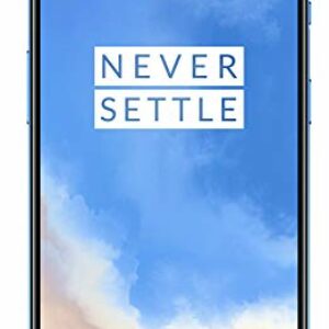 OnePlus 7T Smartphone , 8 GB RAM + 128 GB Speicher | Triple Kamera + Front-Kamera | Warp Charge 30 , Glacier Blue (Reacondicionado)