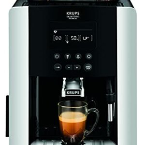 Krups (Reacondicionado) EA817810 automática Máquina espresso 1.7L 2tazas Negro, Plata – Cafetera (Independiente, Máquina espresso, 1,7 L, Molinillo integrado, 1450 W, Negro, Plata)