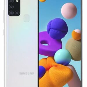SAMSUNG Galaxy A21S, 32GB, Blanco (Reacondicionado), Original de fábrica (Corea del Sur), Exclusivo para el Mercado Europeo (Versión Internacional)