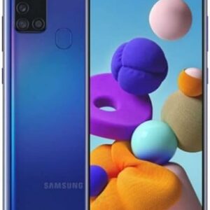 SAMSUNG Galaxy A21S, 32GB, Azul (Reacondicionado), Original de fábrica (Corea del Sur), Exclusivo para el Mercado Europeo (Versión Internacional)