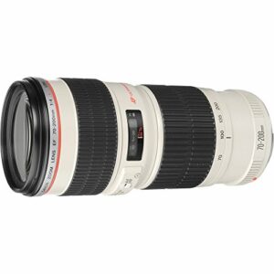 Canon EF 70-200mm f/4L USM – Objetivo para Canon (Distancia Focal 70-200mm, Apertura f/4-32, Zoom óptico 2.8X,diámetro: 67mm) Blanco (Reacondicionado)