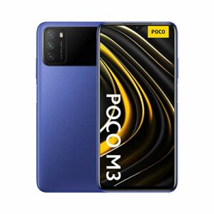 Xiaomi Poco M3 – Smartphone 4+64GB, Pantalla 6,53″ FHD+ con Dot Drop, Snapdragon 662, Cámara Triple de 48 MP con IA, batería de 6000 mAh, Cool Blue (Reacondicionado)