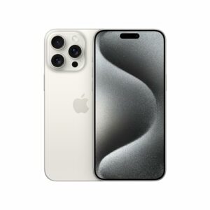 Apple iPhone 15 Pro Max (256 GB) – Titan Weiß (Generalüberholt)