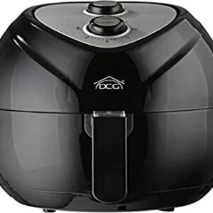 DCG FR3503 MiTA-Freidora de Aire de 1300 W con Cesta Antiadherente de 3,2 l, termostato Regulable de 80 a 100 °C, Plástico y Acero, Negro (Reacondicionado)