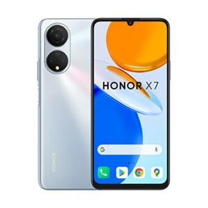 HONOR X7 Smartphone Con Android 11, 4 GB RAM Plus 128 GB De Almacenamient, Cámara Posterior Cuádruple De 48 MP y Batería De Capacidad De 5000 mAh, Gris, Titanium Silver (Reacondicionado)