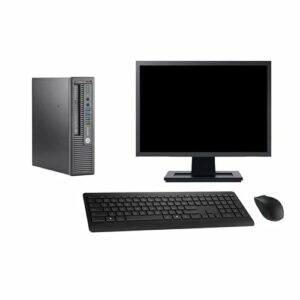 HP Mini PC 800 G1 USDT Pantalla 22″ Core i5-4570 RAM 16GB SSD 240GB Windows 10 WiFi (Reacondicionado)