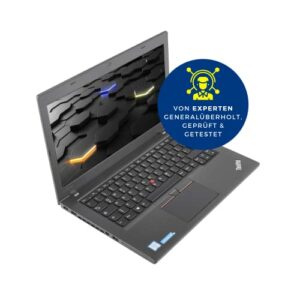 Lenovo ThinkPad T460 (14) Ordenador portátil, Intel i5 (6ª generación), 8 GB de RAM, SSD de 120 GB, 1366 x 768 HD, HDMI, Windows 10 Pro, ultrabook profesional (reacondicionado)