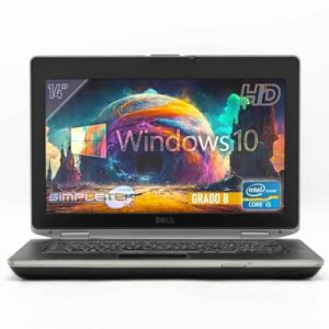 Portátil Dell E6430 Core i5 | 14″ HD – Sin cámara web | 8GB RAM 240GB SSD | Windows 10 Pro | Diseño de teclado italiano (reacondicionado)